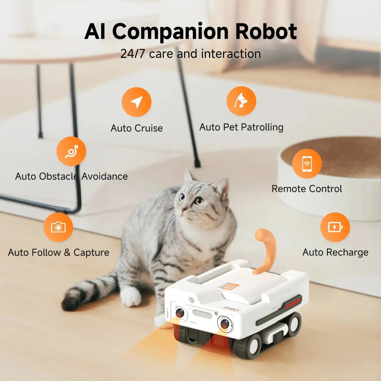 PickFun A3 AI Pet Companion Robot PickFun