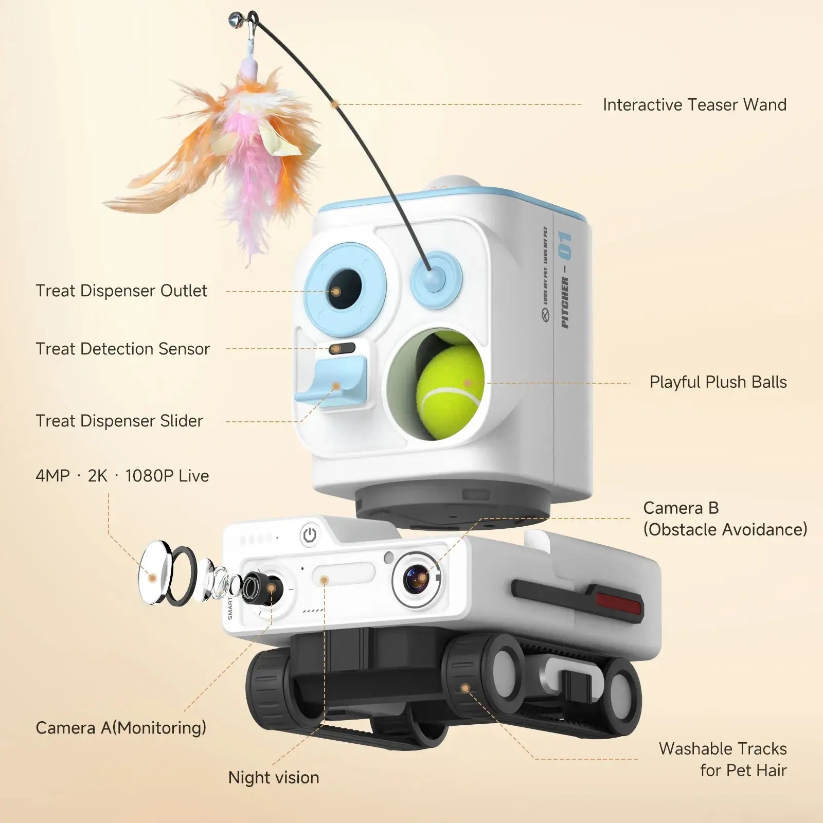 PickFun Pmate Pet Companion Robot PickFun